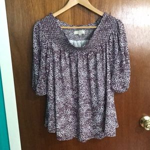 LOFT Off-the-shoulder Floral Top